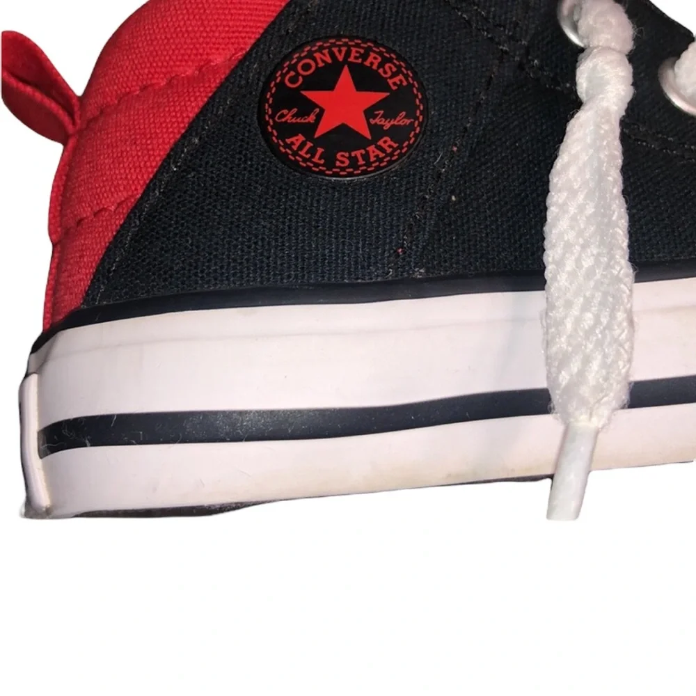 Converse All Star Black & Red Canvas Shoes